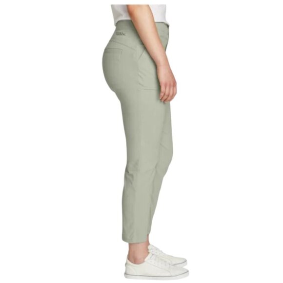 NEW Eddie Bauer Horizon Straight Ankle Pant | Green - Picture 5 of 9